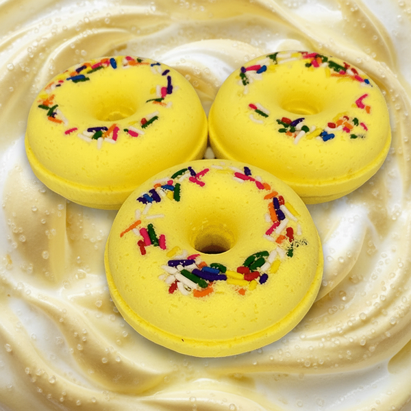 Lemon Meringue Donut Bath Bomb