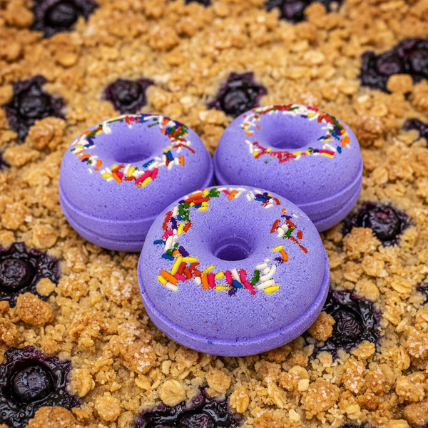 Blueberry Crisp Donut Bath Bomb